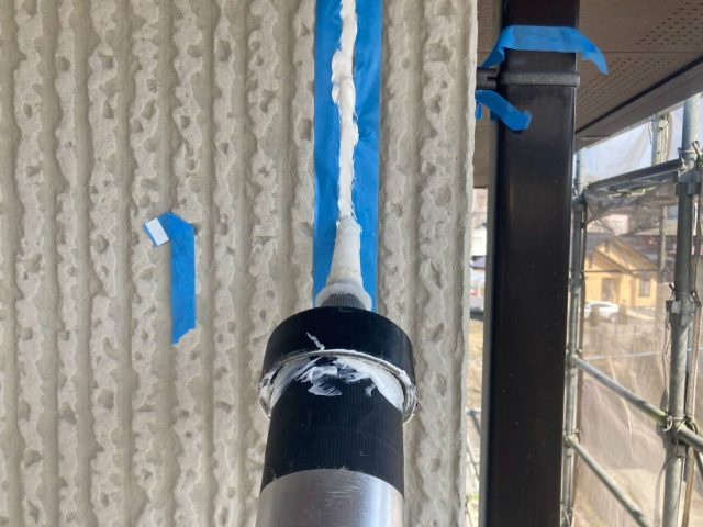 伊那市境K邸コーキング作業コーキング材充填