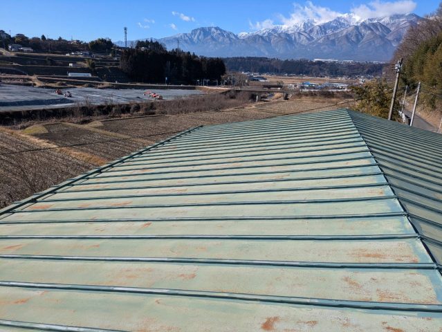 駒ヶ根市中沢M邸施工前屋根