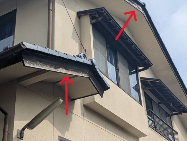 豊丘村T邸破風板施工前