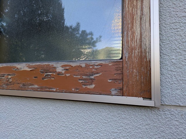 伊那市U邸木製窓枠施工前