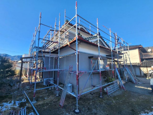 飯田市T邸_足場設置