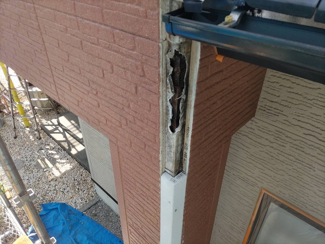 伊那市富県ALC外壁塗装補修2