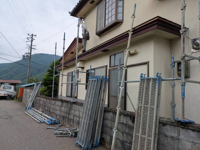 木曽郡木祖村O邸足場