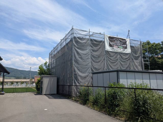 南箕輪村T邸足場