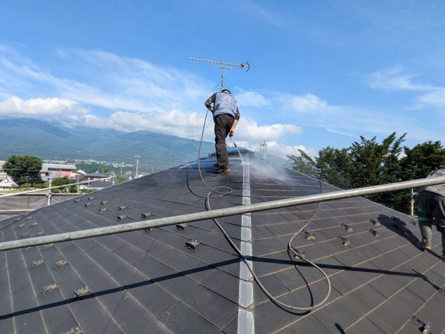 伊那市T邸洗浄作業