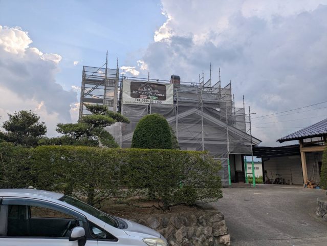 伊那市F邸足場完成