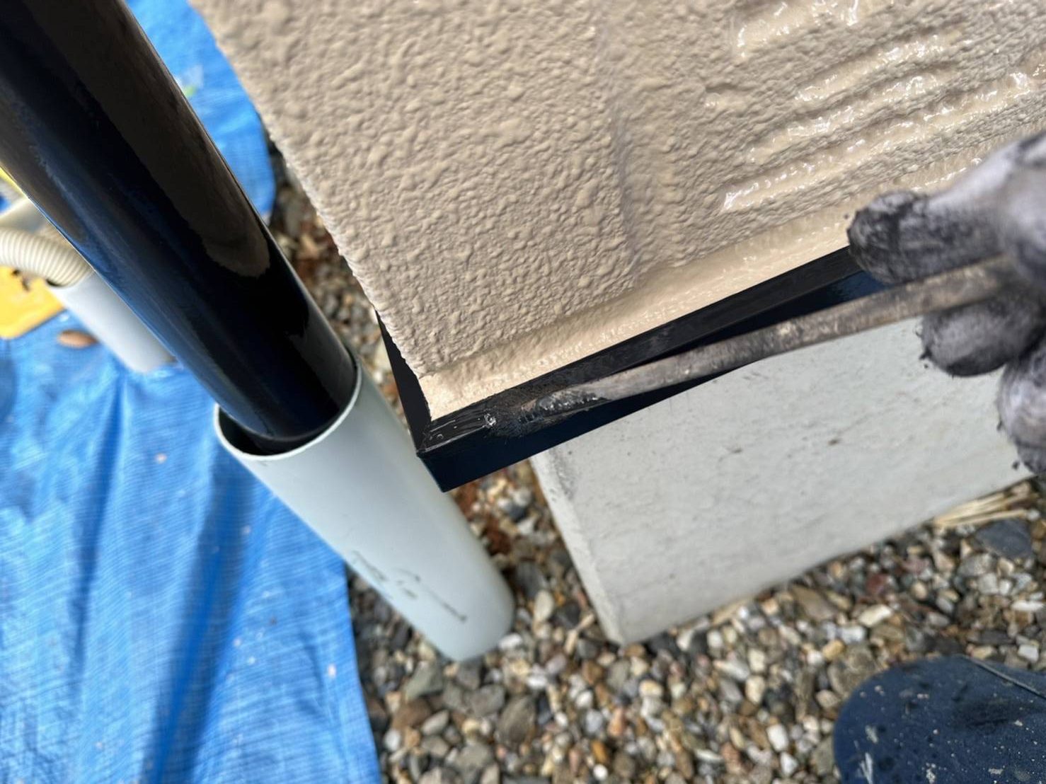 伊那市富県ALC外壁塗装細部2