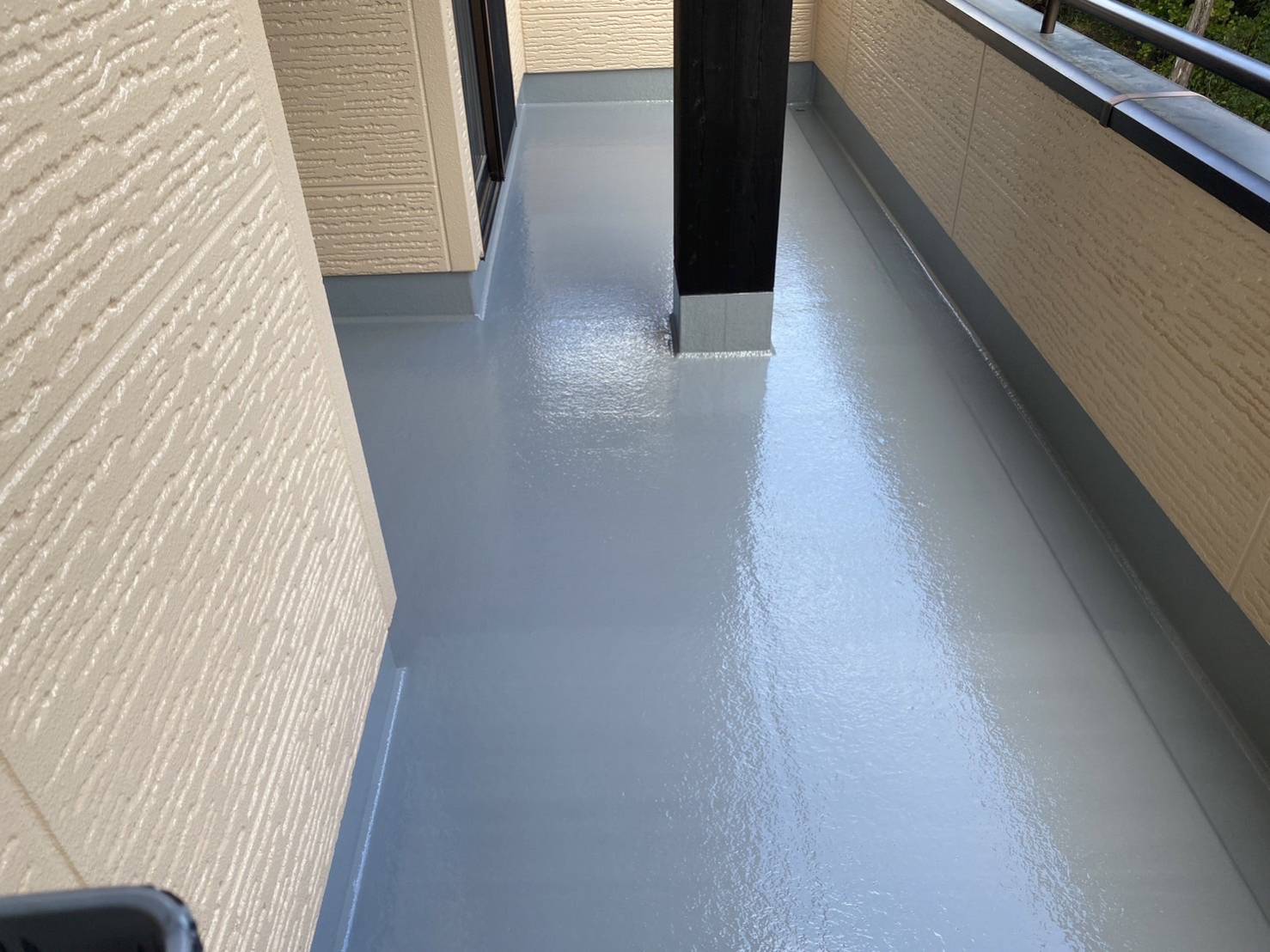 伊那市富県ALC外壁塗装ベランダ防水2