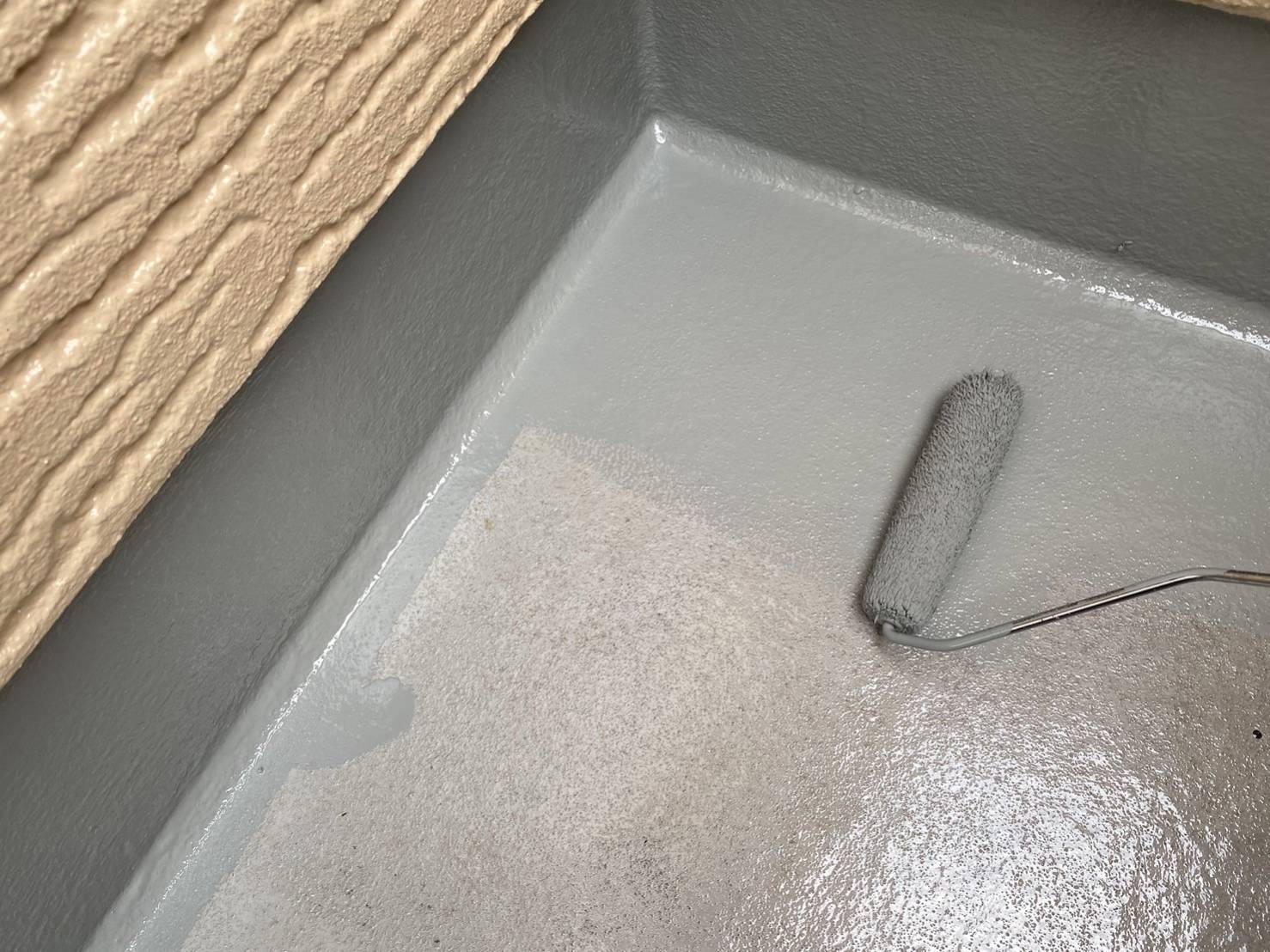 伊那市富県ALC外壁塗装ベランダ防水3