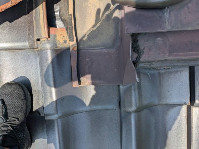 伊那市T邸施工前の瓦屋根