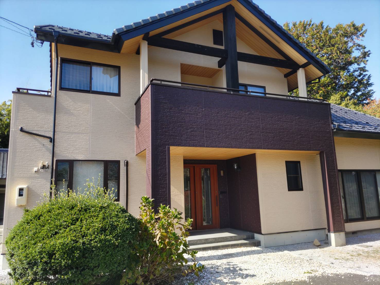 伊那市富県ALC外壁塗装完成1