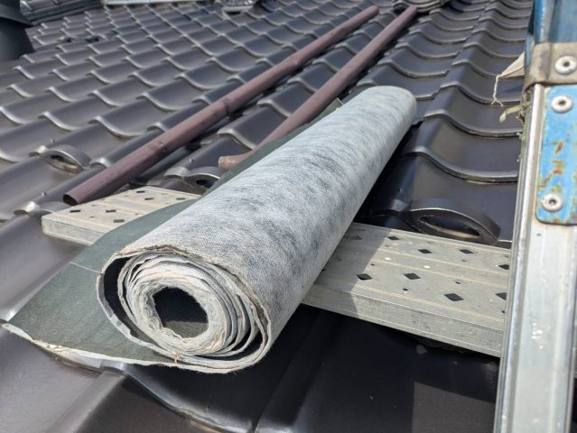 伊那市T邸新しいルーフィングの施工