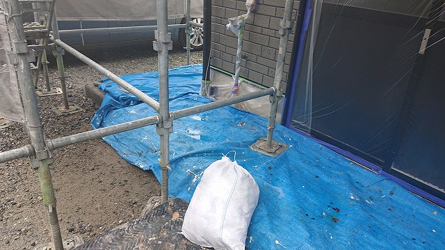 飯田市龍江遮熱塗料養生3