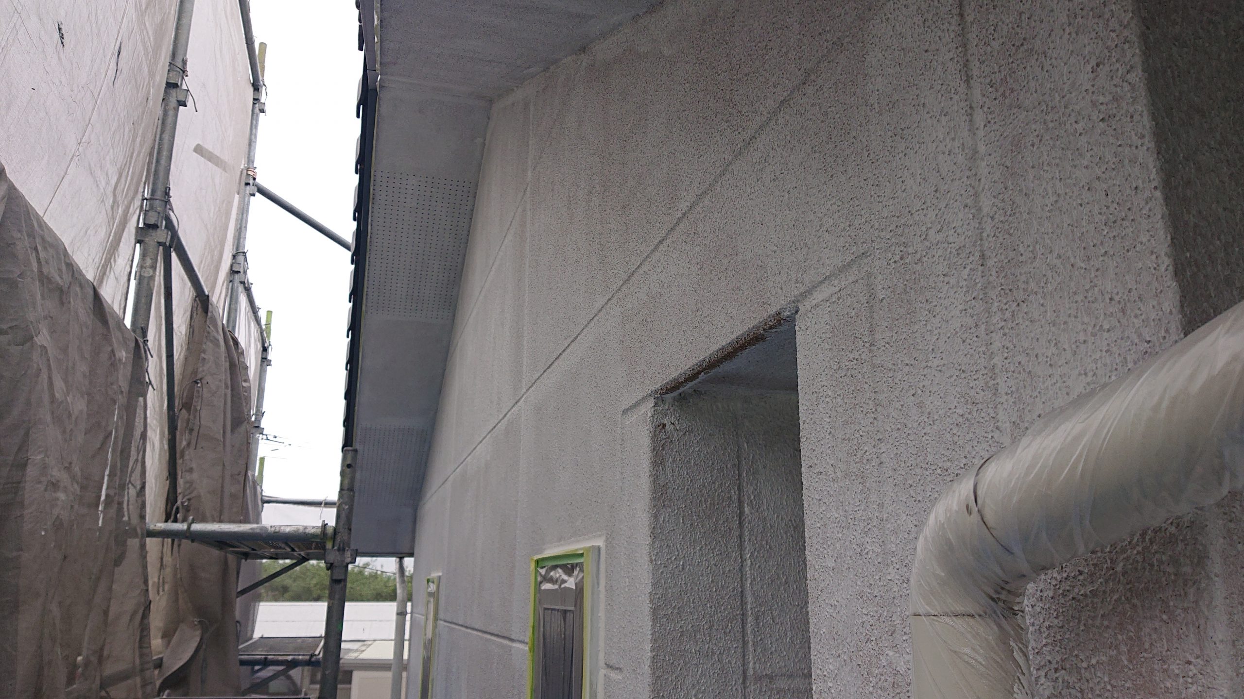 松川町サンワ外壁塗下塗り6