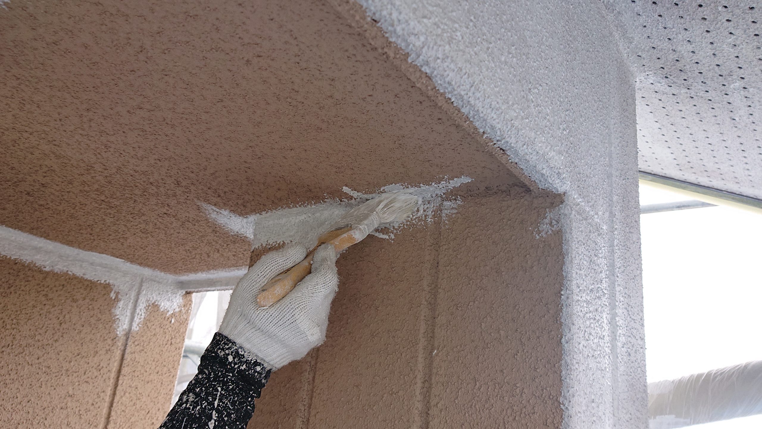 松川町サンワ外壁塗下塗り5