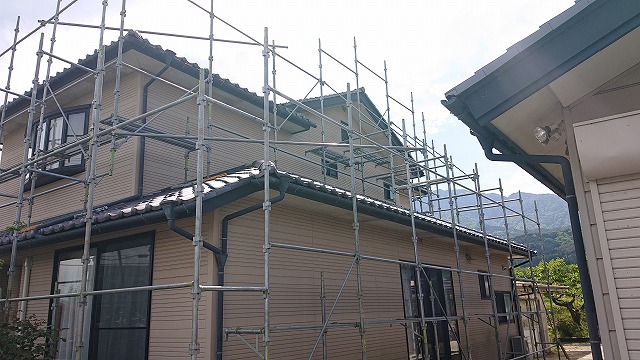 飯島町　多彩色　足場4