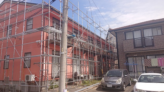 松本市アパート梨の木足場3