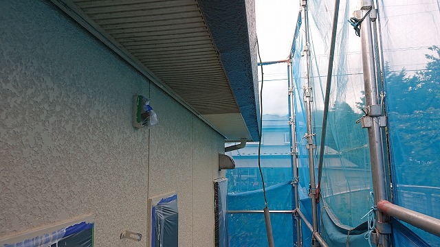 宮田村セキスイハイム屋根外壁塗装外壁中塗り3
