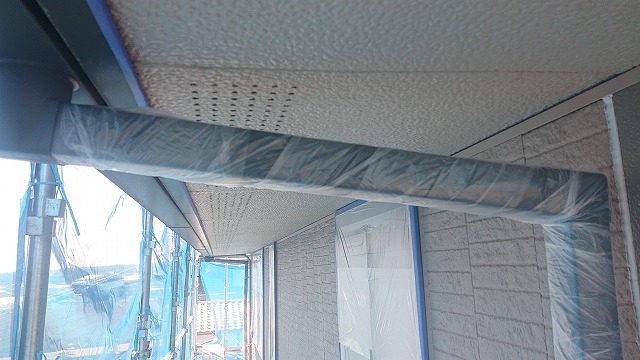 駒ケ根市ミサワホーム外壁屋根養生5