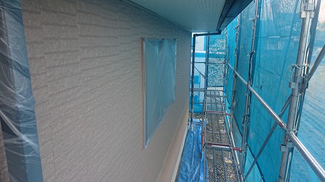 駒ケ根市ミサワ外壁塗装中塗り5