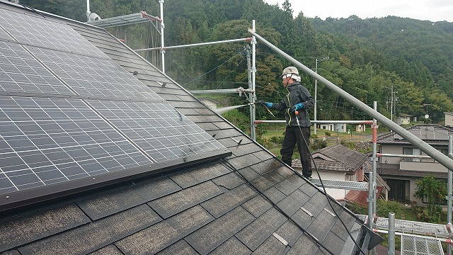 中川村ミサワ屋根洗浄4