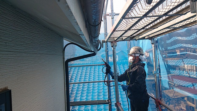 駒ケ根市外壁屋根塗装赤穂洗浄7