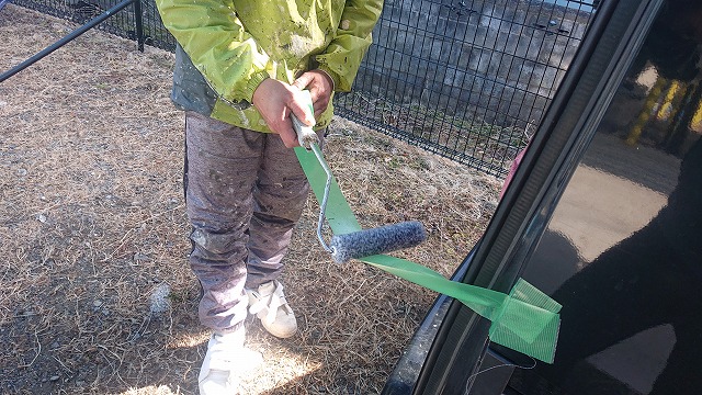 駒ケ根市外壁屋根塗装赤穂屋根塗装下塗り7