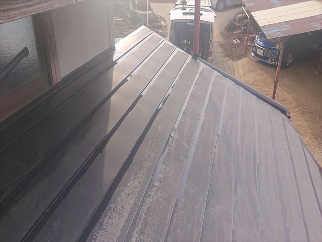 下伊那郡下條村トタン屋根塗装ダメ込み3