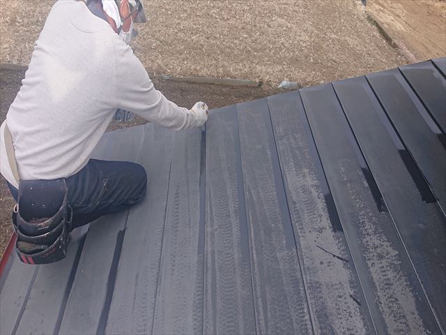 下伊那郡下條村トタン屋根塗装ダメ込み4