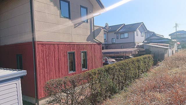 駒ケ根市外壁塗装オスモ現調4