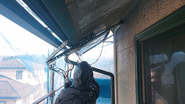 駒ケ根市外壁塗装オスモ洗浄5