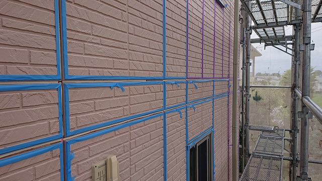 飯田市上殿岡外壁コーキング1