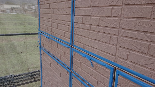 飯田市上殿岡外壁コーキング2