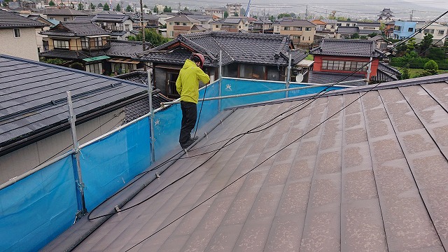 飯田市上殿岡　屋根外壁木部塗装洗浄3