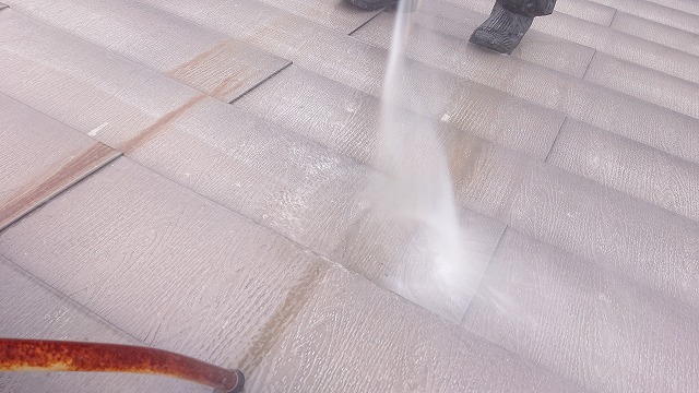 飯田市上殿岡　屋根外壁木部塗装洗浄5