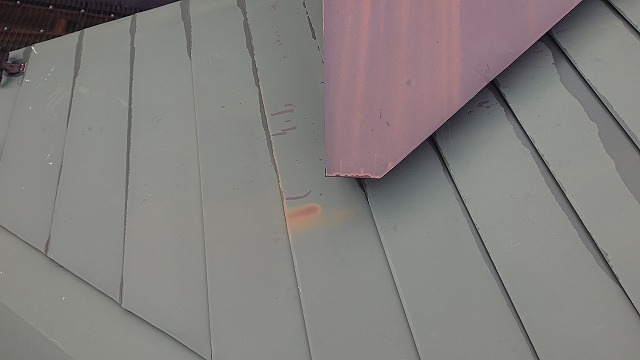 中川村トタン屋根塗装現調5