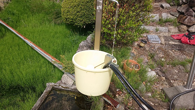 松川町サンワ外壁塗装洗浄作業5