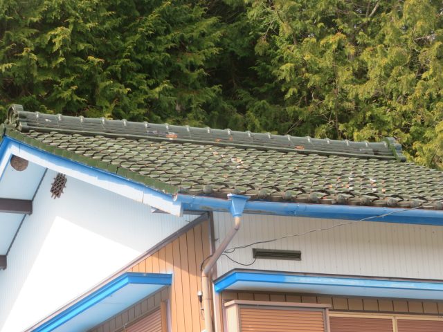 阿南町新野瓦屋根葺き替え施工前