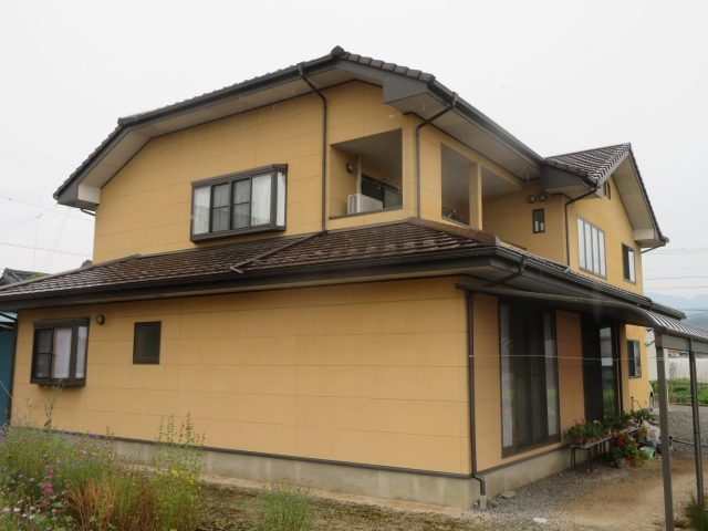 飯田市駄科外壁