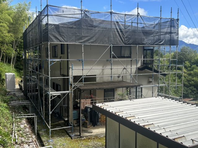 仮設足場阿南町