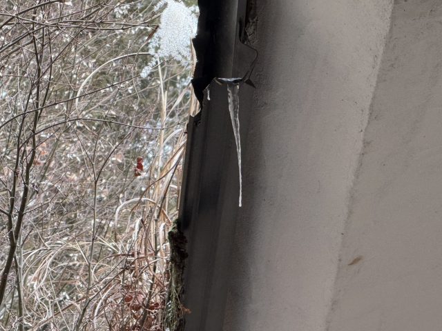 下條村S邸雨樋施工前