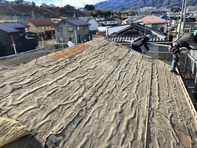 飯田市T邸_瓦撤去後1