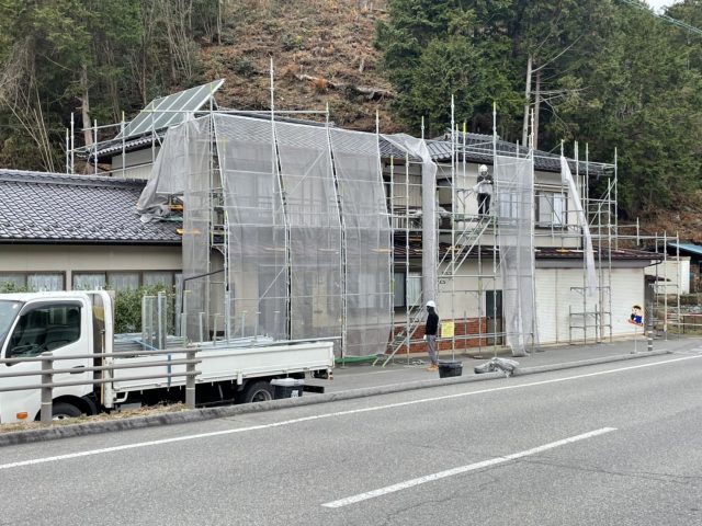 飯田市内K様_足場組立