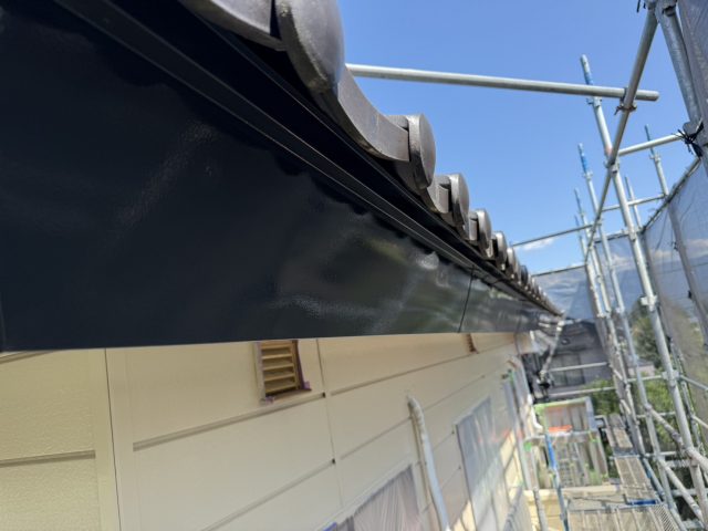 駒ヶ根市T邸雨樋交換鼻隠し塗装