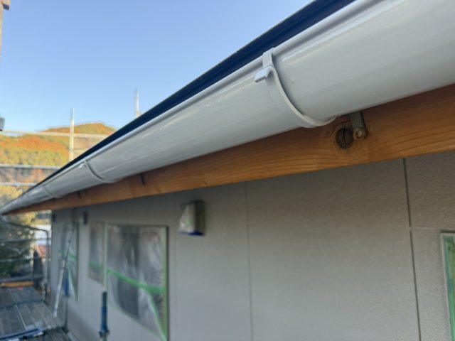 伊那市U邸付帯部雨樋塗装