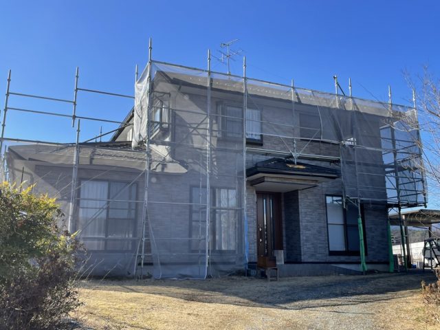 飯田市千栄外壁クリアー