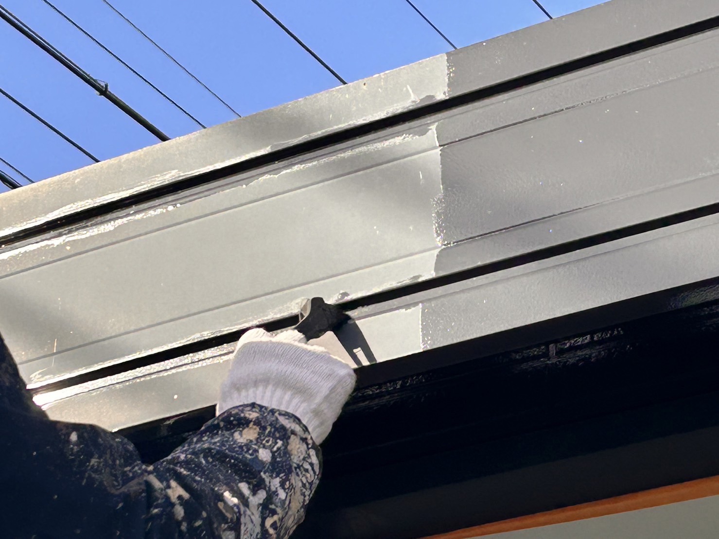 伊那市外壁塗装PRiJEW細部破風板1