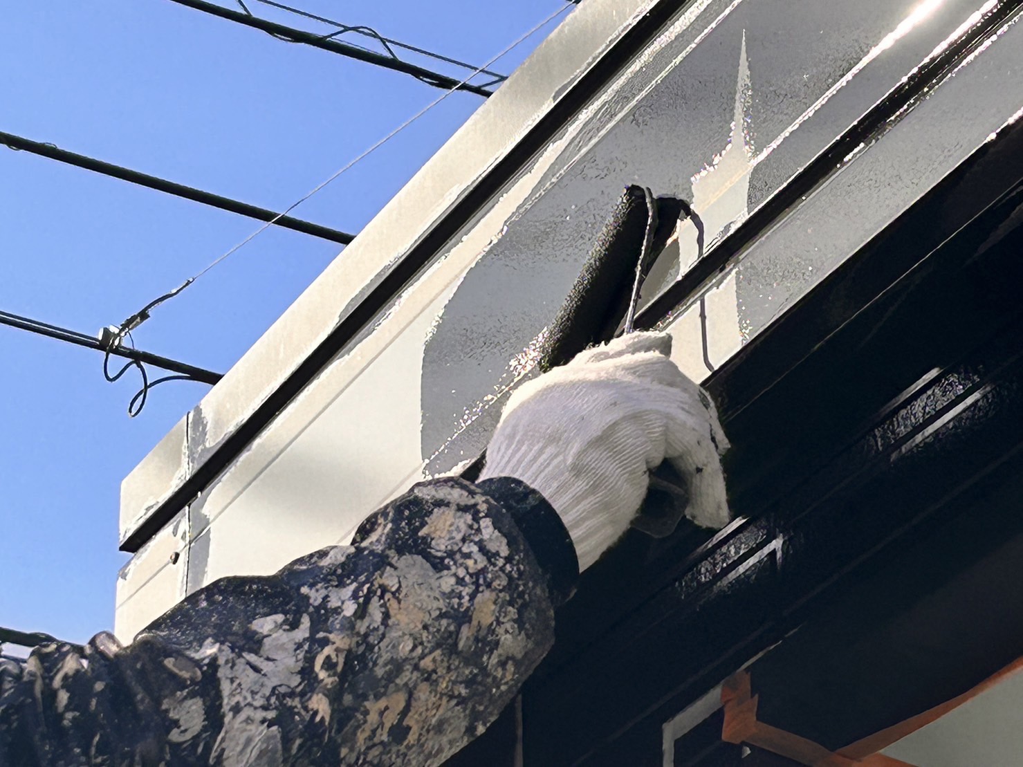 伊那市外壁塗装PRiJEW細部破風板2