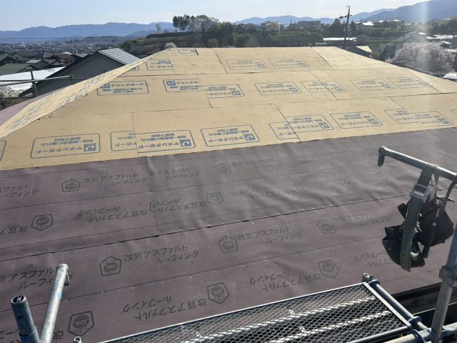 飯田市T邸屋根葺き替えルーフィング