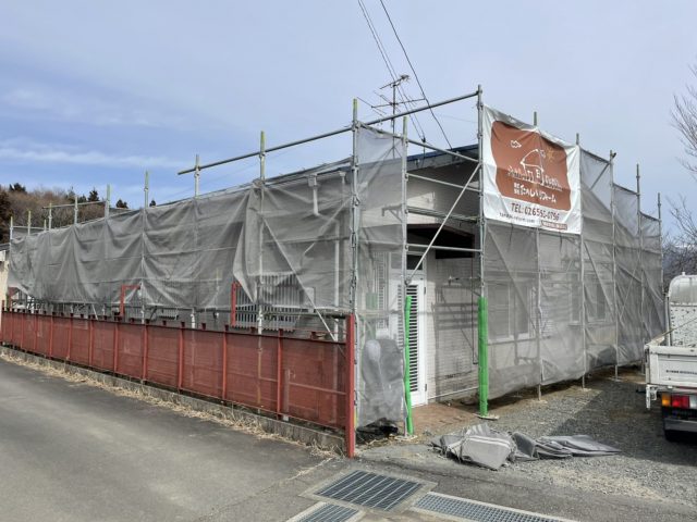 松川町屋根塗装